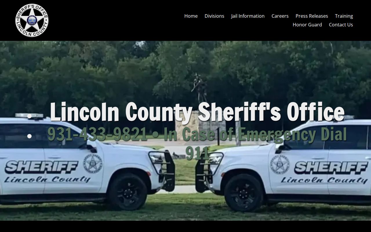 Lincoln County arrest records and sheriff divisions