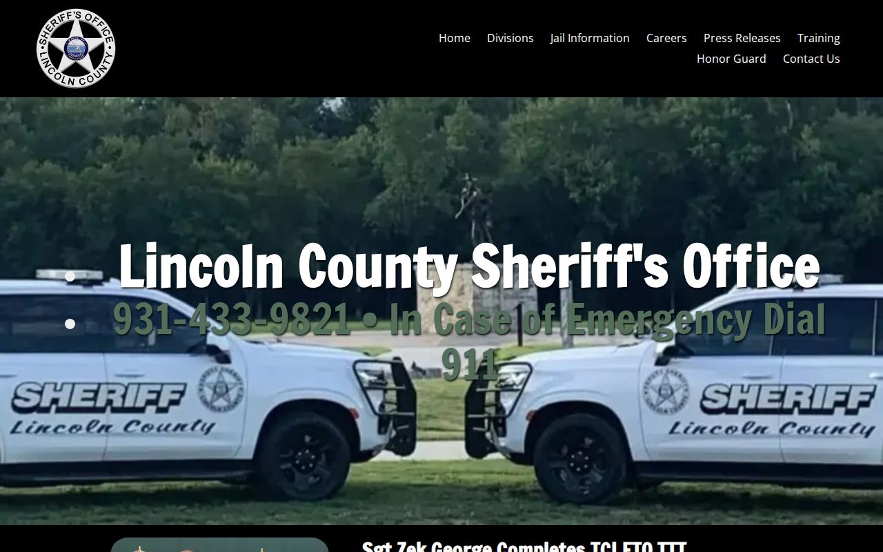 Lincoln County arrest records sheriff press release channel